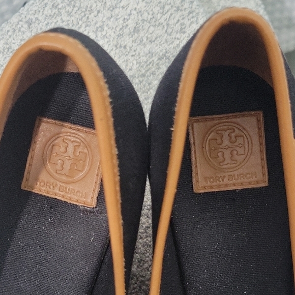 Tory Burch Black and Tan Espadrille Flats - Picture 7 of 10
